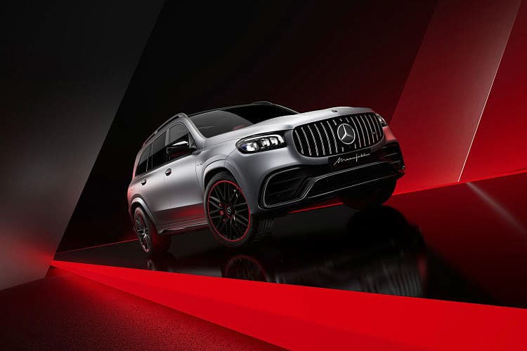 奔驰 AMG GLS MANUFAKTUR Arctic Silver edition 高清全屏壁纸