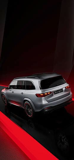 奔驰 AMG GLS MANUFAKTUR Arctic Silver edition 高清手机竖屏壁纸