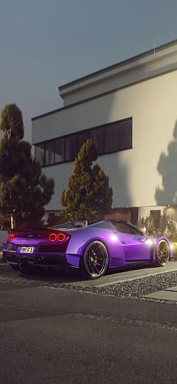 法拉利 F8 Spider N-Largo Novitec 高清手机竖屏壁纸