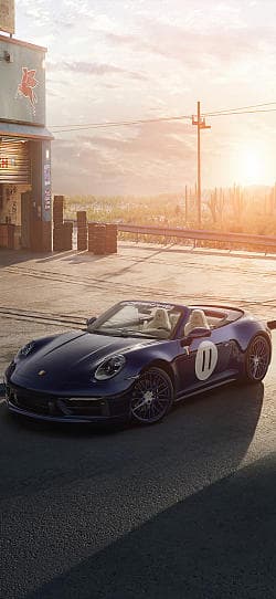 保时捷 911 Carrera S 敞篷版 Panamericana 高清手机竖屏壁纸