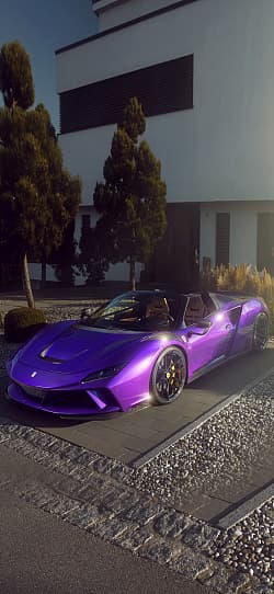 法拉利 F8 Spider N-Largo Novitec 高清手机竖屏壁纸