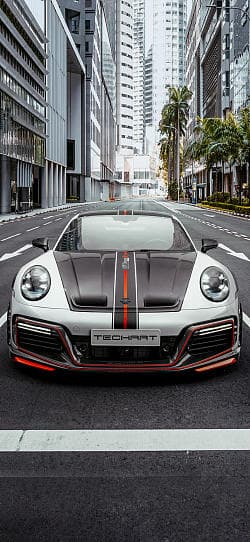 保时捷 911 TECHART GTstreet R 高清手机竖屏壁纸