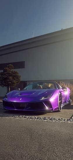 法拉利 F8 Spider N-Largo Novitec 高清手机竖屏壁纸