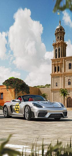 保时捷 718 Spyder RS Panamericana Special 高清手机竖屏壁纸